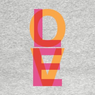 Vibrant Love Design T-Shirt